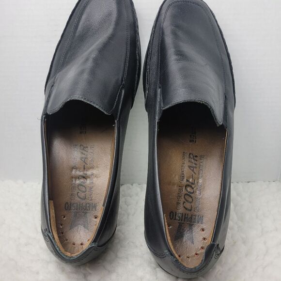 Mephisto Edlef Men\'s Slip On Loafer Size 13  Smooth Black Leather Shoes main image 8